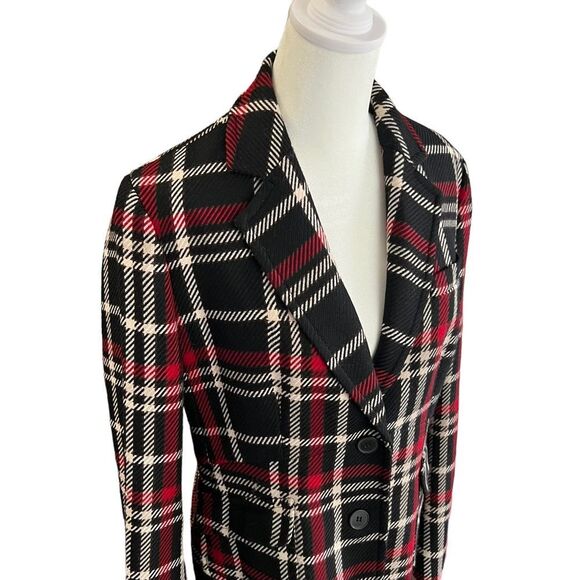 Talbots Plaid Wool Blend Blazer Jacket 12P - Picture 3 of 8